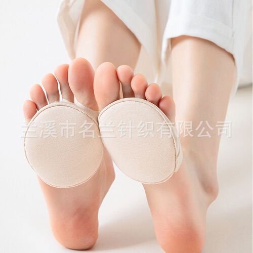Forefoot women's toe socks half-foot socks invisible boat socks summer ice silk tabi socks sandals high heels socks wholesale