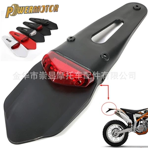 Motorcycle Fender Rear Tail Light Modified Universal Led Brake Warning Tail Light License Plate Light Off-Road Vehicle Brake Light