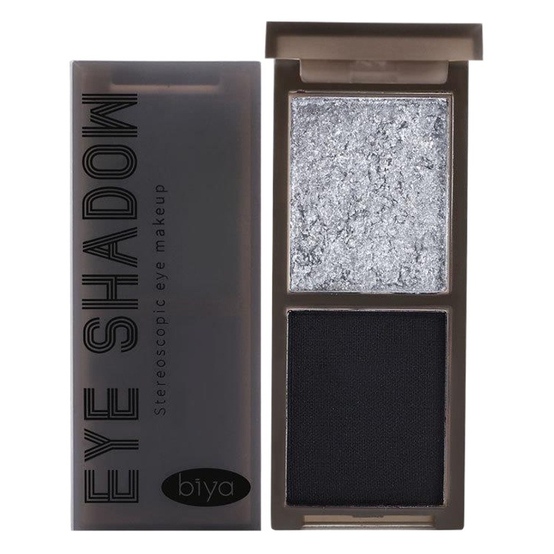 Biya Cool Pink Two-Color Eye Shadow Anti-Sweat Matte Pearlescent Polarized Smoky Punk Goddess Lazy Eye Shadow