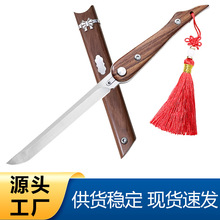 新款户外随身便携小刀高硬度锋利直刀D2钢小刀野外求生钓鱼露营刀