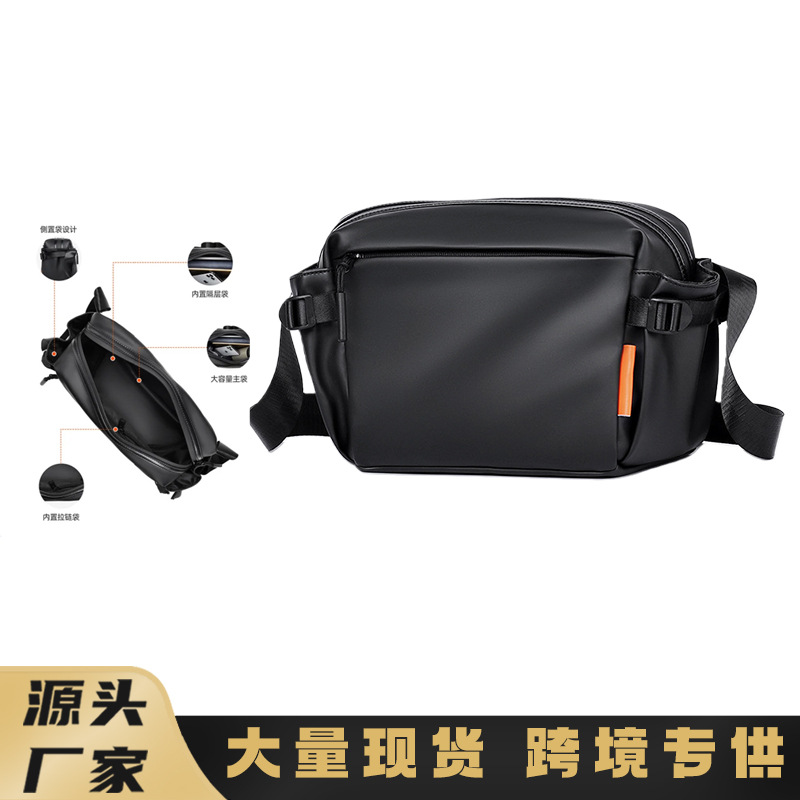 Nuevo tipo de bolso de hombro para hombres, bolso de pecho coreano, bolso deportivo de moda simple, bolso de cintura deportivo de gran capacidad, bolso de cintura para hombres