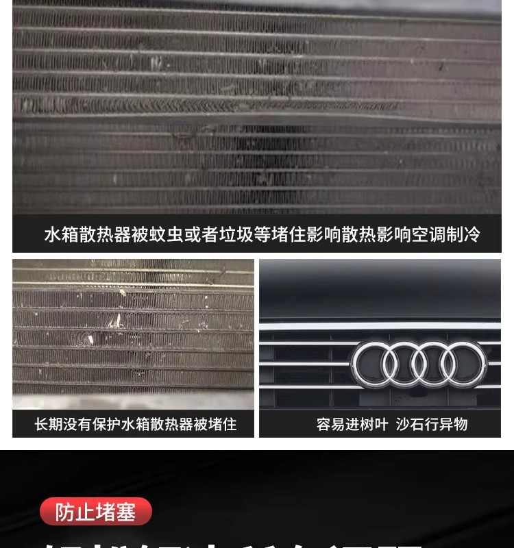 Cadillac Xt5/Xt6 Car Insect-Proof Net, Water Tank Protection Net, Dust-Proof and Cotton Lint-Proof Cover