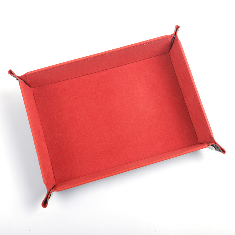 Una sola pieza de entrega en stock al por mayor de franela palillos Placa de cuatro esquinas plegable juego palillos placa bandeja de almacenamiento