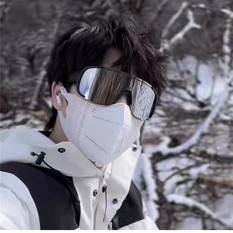冬の大枠アウトドアスポーツメガネ男スキー登山防風サンシェードサングラス|undefined