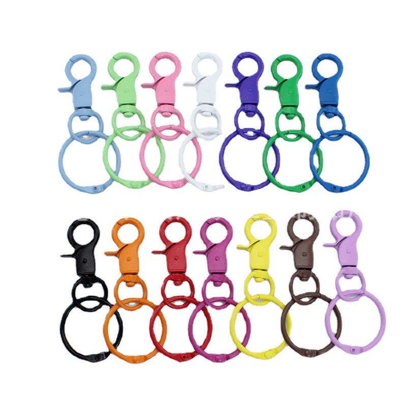 В наличии застежка-лобстер карамельного цвета с плоским кольцом 30 мм, двухкомпонентный брелок, аксессуары, брелок с застежкой-лобстером