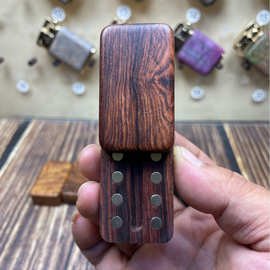 玩具推牌强磁打磨工艺EDC黄花梨啪啪响解压神器把玩收藏EFK手把件