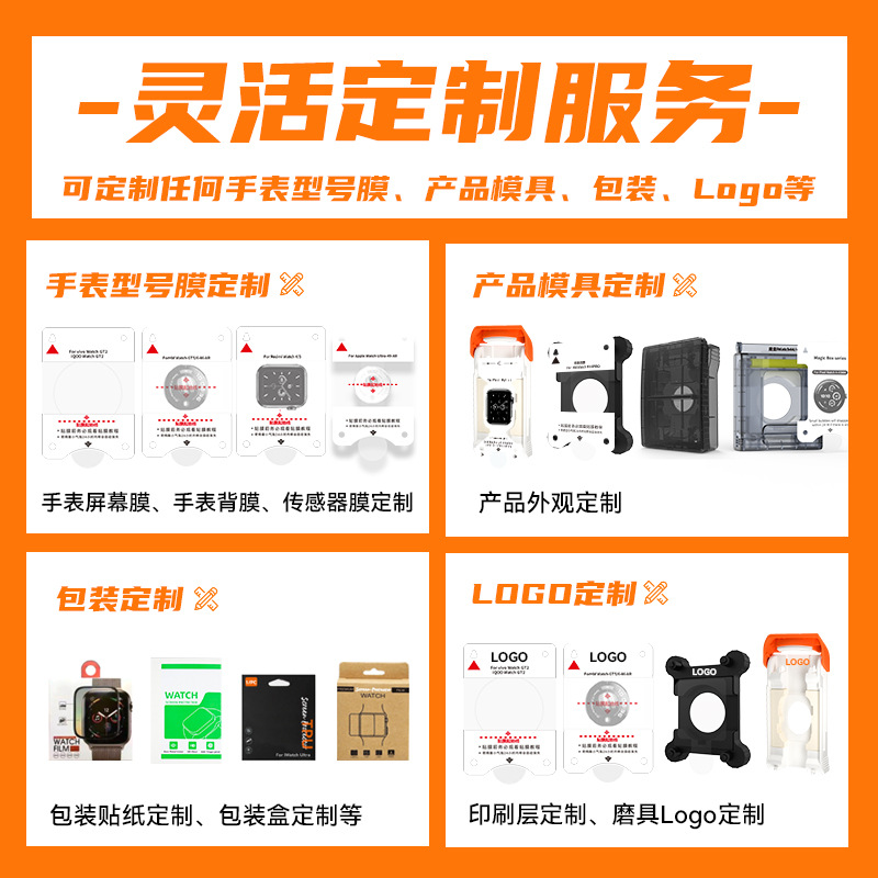 Película de gel adecuada para película de reloj Garmin Jiaming HD active6 cápsula libre de polvo segunda caja película protectora de reloj