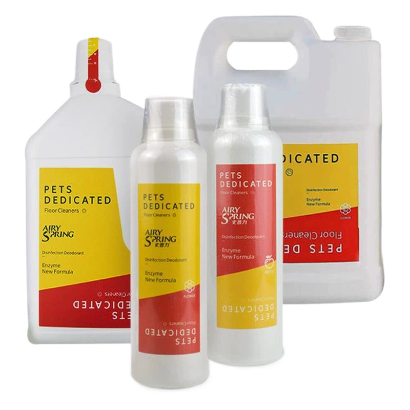 Yadai Pet Жидкость для очистки фермента для кошек и собак Вкус мочи Жидкость для чистки пола Насыпчатый аромат цветов и фруктов большой емкости