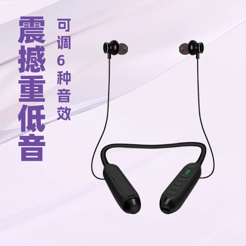 Manufacturer's new hanging neck sports wireless Bluetooth headset DJ…