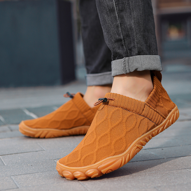 Summer Cross-border Large Size Breathable Loafers For Men, Casual Wear-resistant Slip-on Mesh Shoes, Dad Shoes_vogvips.com