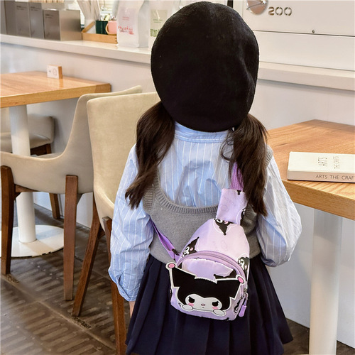 New children's chest bag, Lulumi cartoon, unisex shoulder bag, cute baby single-shoulder bag, cross-body small backpack