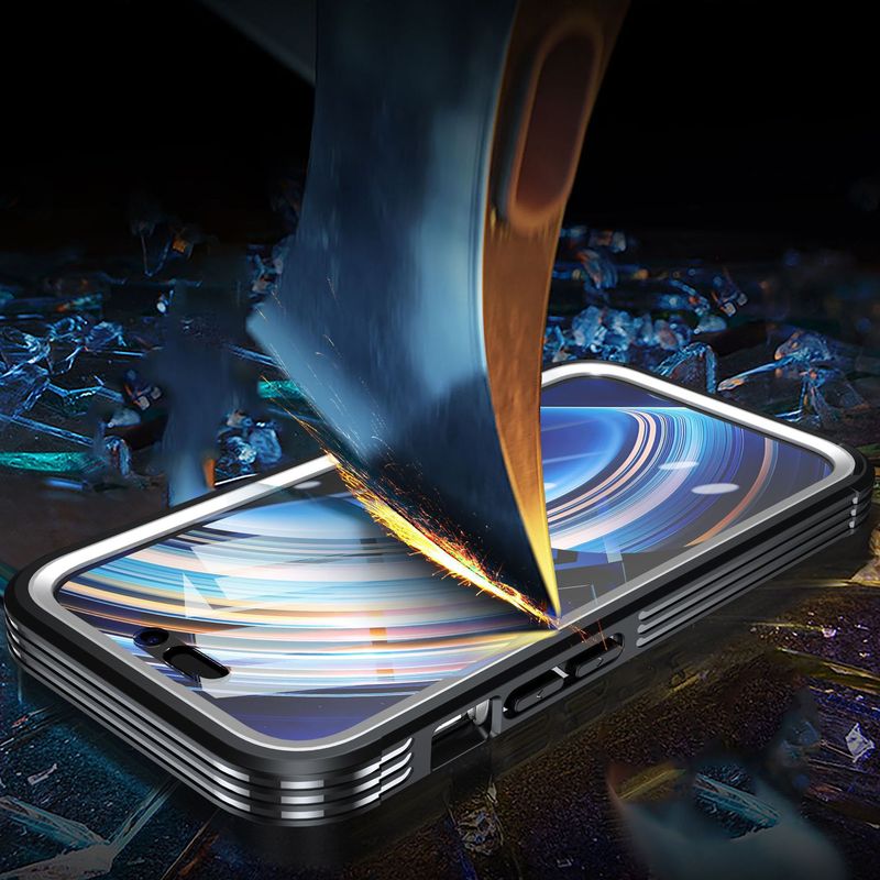 アップル15の携帯電話ケースiphone15promax透明全包マグセーフ磁気吸引三防戸ケースを適用する|undefined