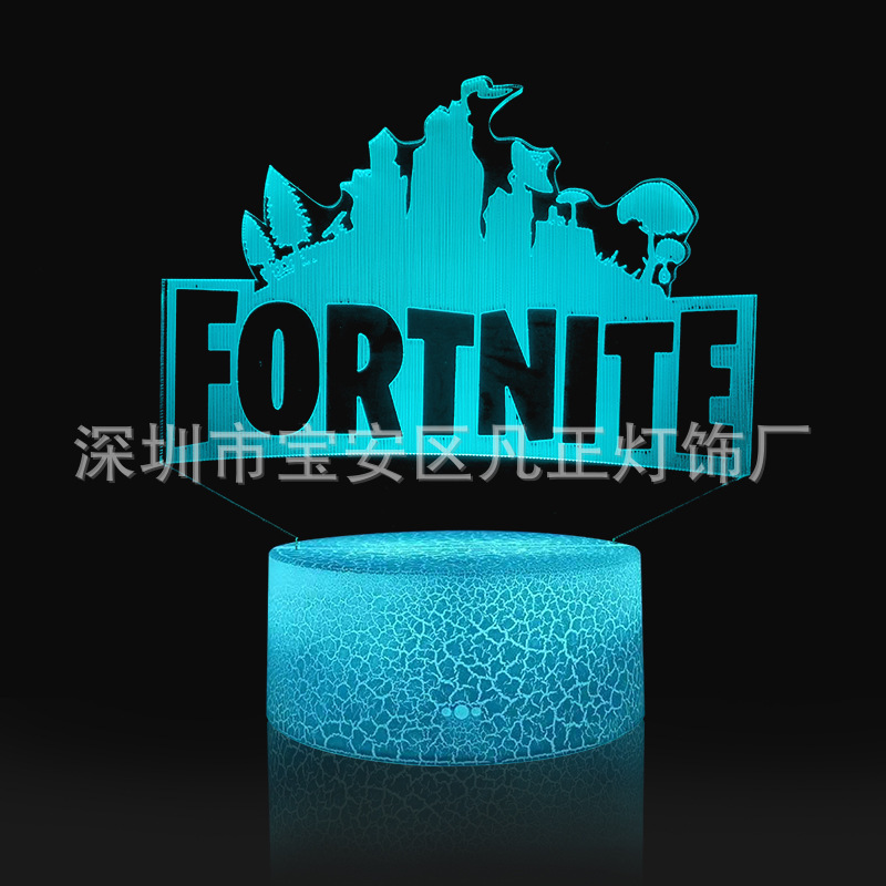 Cross-border supply fortress night hand Tour Series 3D night light LED creative colorful light touch remote control 3D table lamp Cross-border supply fortress night hand Tour Series 3D night light LED creative colorful light touch remote control 3D table lamp