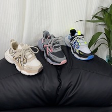 足圣品牌2025年秋季儿童鞋男女童运动鞋双网魔术贴贴片底鞋批发