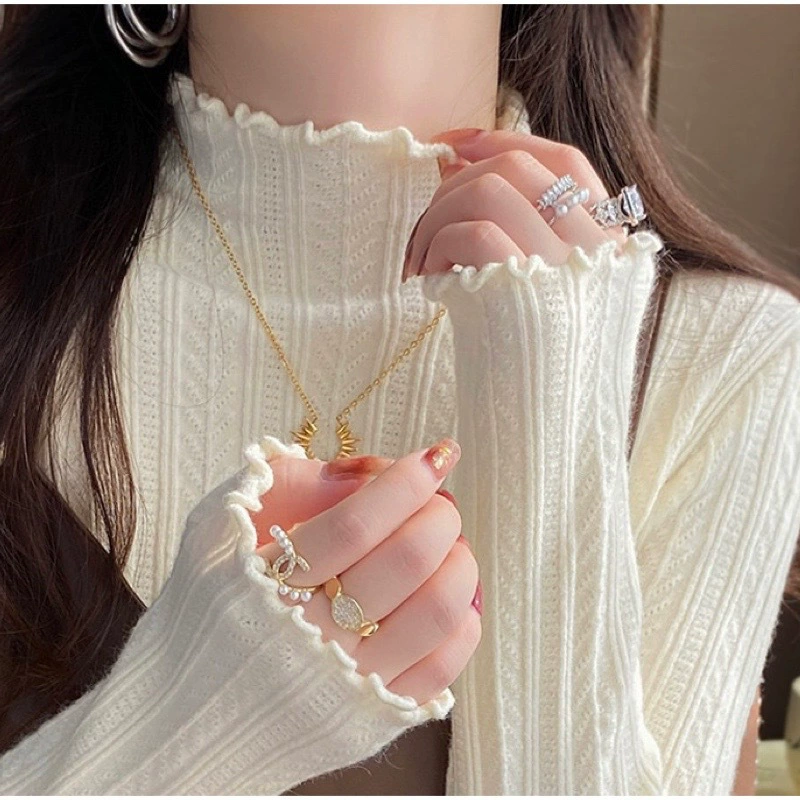 Нижняя рубашка Женский свитер зимой