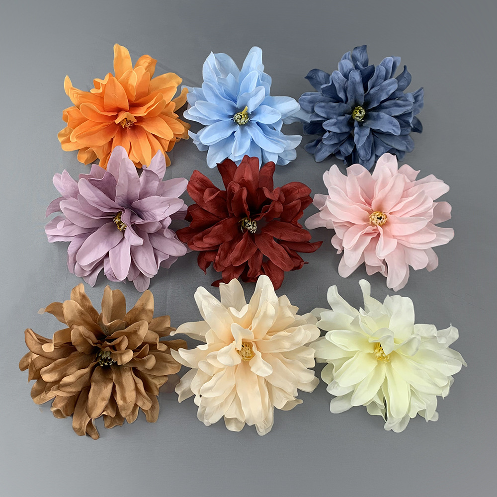Simulación de flores de orquídea 14cm diámetro de orquídea violeta material de lámpara de flores DIY flor de pared flor de flores falsas flores