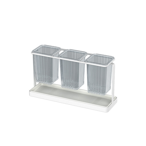 Light luxury chopstick rack European-style chopstick cage household chopstick barrel draining quick-drying chopstick rack double-layer chopstick cage iron chopstick barrel