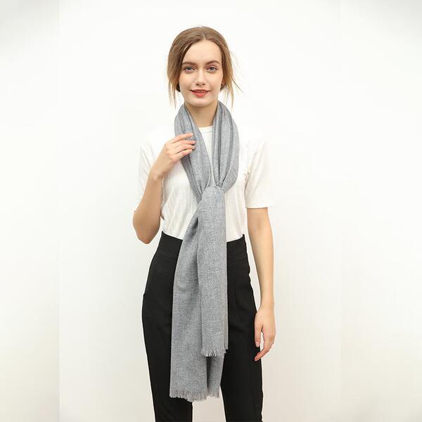 Woolen thin solid color scarf