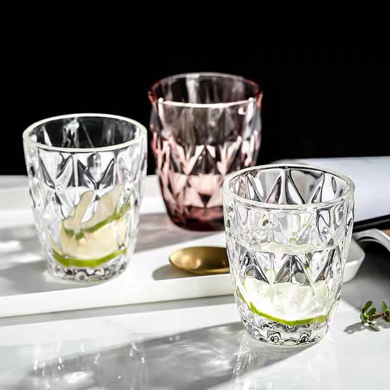 Taza de enjuague bucal para hoteles de estilo nórdico simple, taza de lavado para el hogar para parejas, taza de agua de vidrio de color, taza de cepillo de dientes