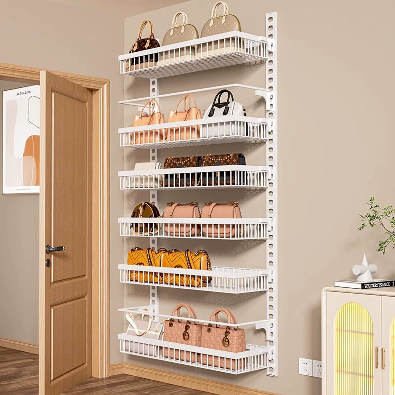 Многослойная регулируемая подставка для хранения на задней стенке двери без пробивания отверстия