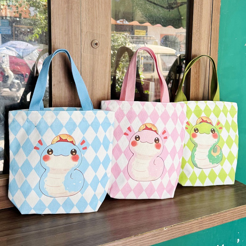 蛇宝宝满月伴手礼百天诞生礼喜饼喜蛋儿童幼儿园生日宴回礼帆布袋