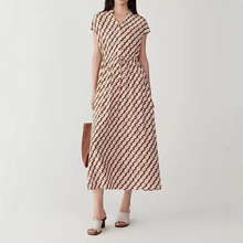 IC小禾2025夏季新款原厂桑蚕丝京都印染复古优雅真丝双绉连衣裙