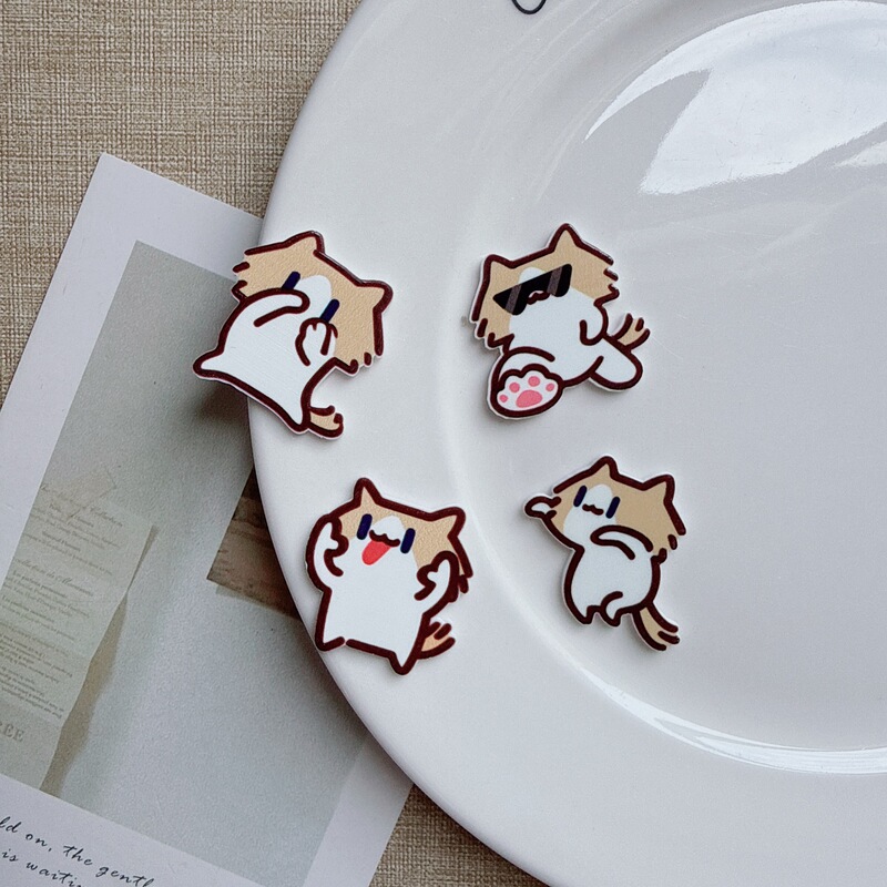 TikTok popular product: "Monthly Pay Cat" emoji DIY accessories, fun hair clips, keychains, bag pendants, phone cases TikTok popular product: "Monthly Pay Cat" emoji DIY accessories, fun hair clips, keychains, bag pendants, phone cases