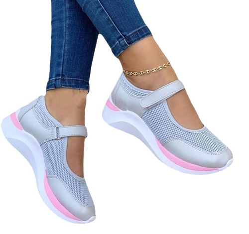 Independent Station Grid Roman Sandals  Western Summer Round Head Knitted Velcro Thick Sole Women's Foreign Large Flat