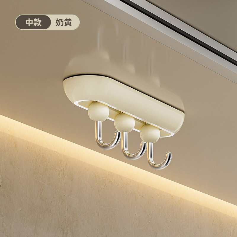 Gancho deslizante de lujo universal sin perforación, gancho de pared multifuncional de almacenamiento de carga fuerte detrás de la puerta