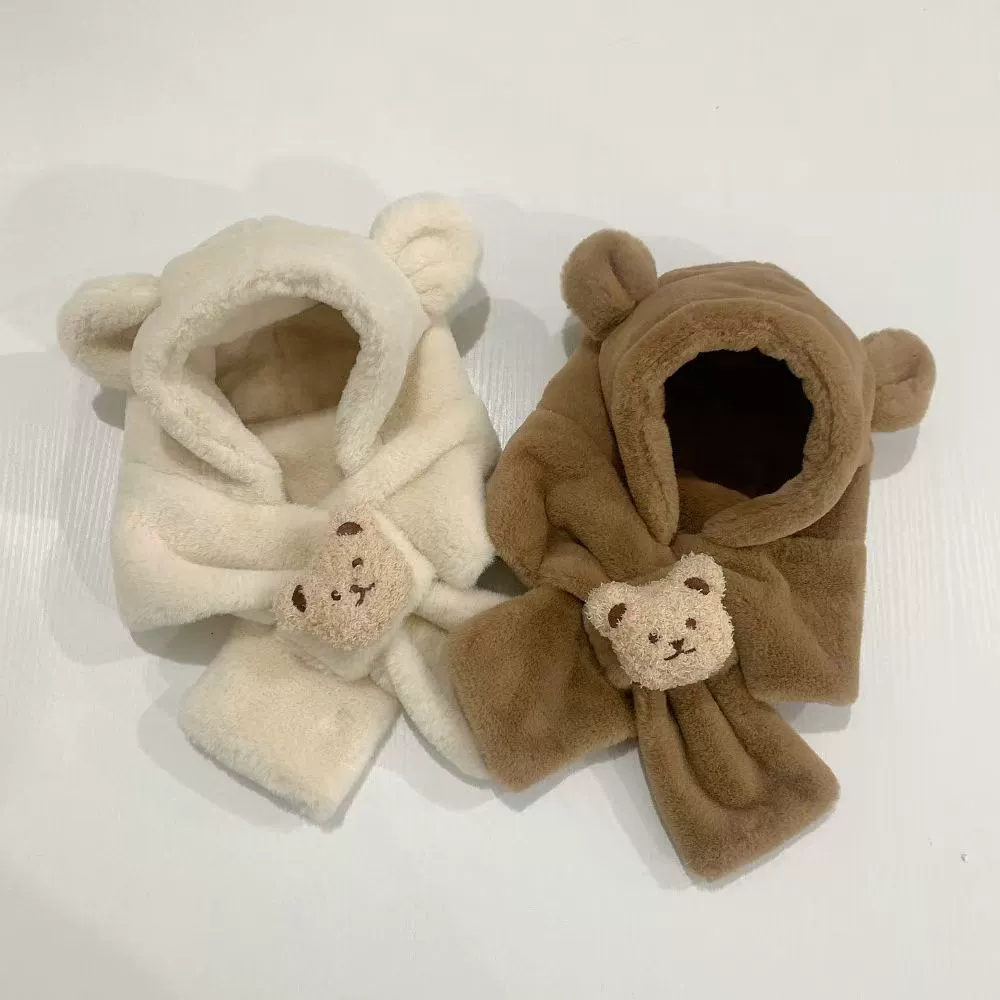 Зимняя теплая плюшевая ушная шапка для детей