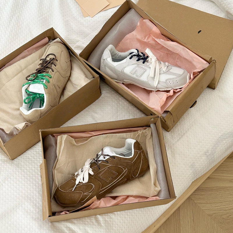 Full leather version ~ joint retro casual training shoes summer new versatile breathable sports shoes women's Forrest Gump shoes