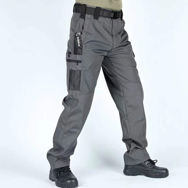 Cross-Border Hot-Selling Invader Tactical Pants Men's Loose Wear-Resistant Training and Combat Training Multi-Flap Pocket Pants Waterproof Outdoor Multi-Flap Pocket Pants Pants