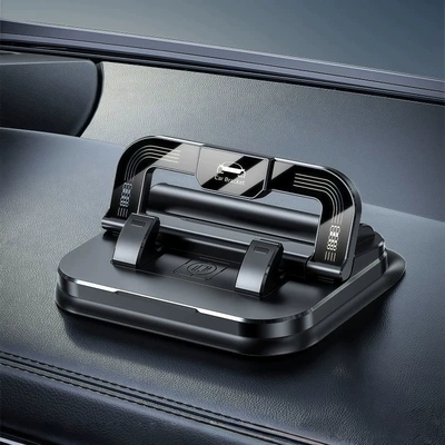 Holder, Car Dashboard Navigation – Car phone holder - h7-temperament-black-bracket-number-plate-2-in-1