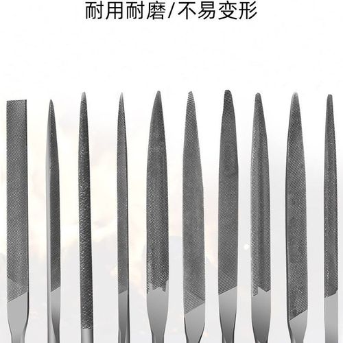 High-quality plastic handle set of utility files for metal grinding, mini files for woodworking and carving, grinding file set for wholesale