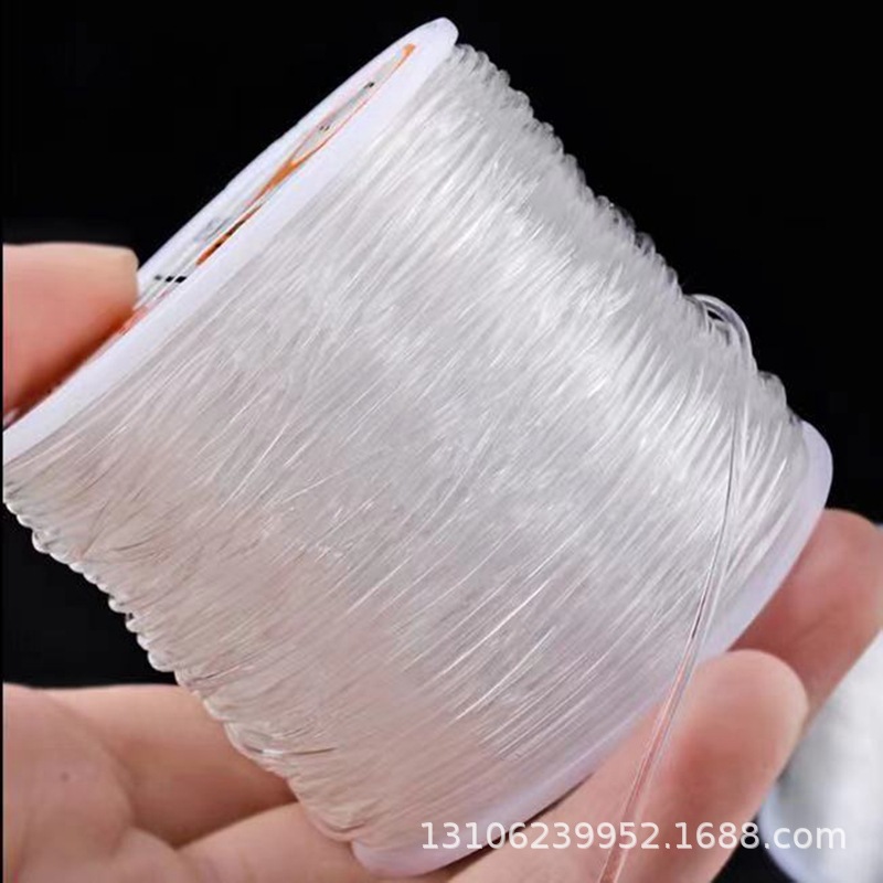 圆形透明鱼丝弹力线 100米彩色水晶线DIY串珠弹力绳饰品配件材料
