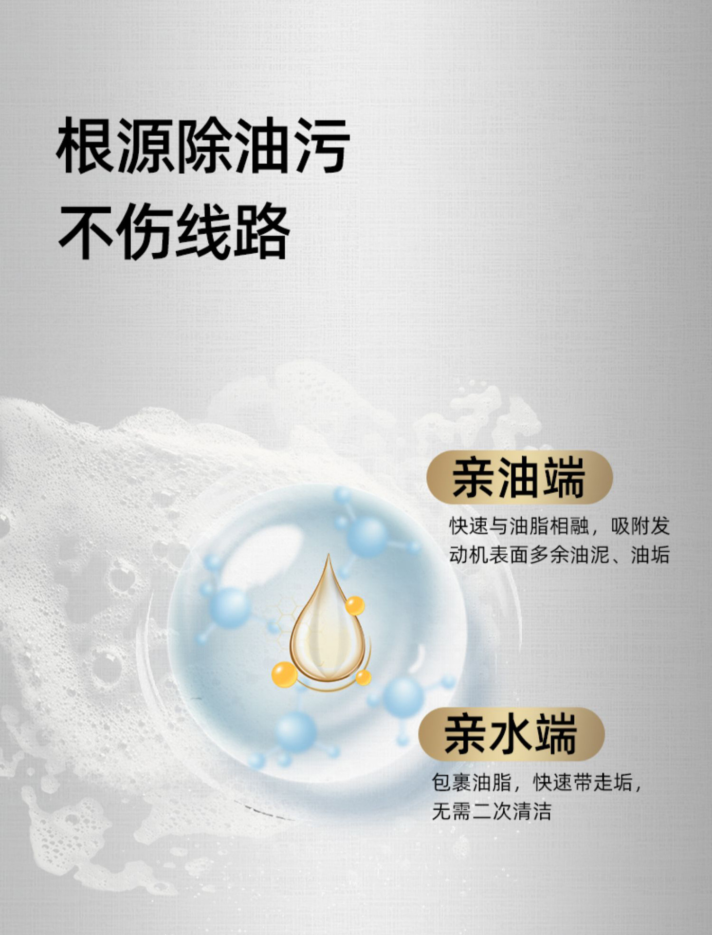 Hekaifa motor cabin external cleaning agent car cabin head water strong decontamination water tank oil Polish maintenance