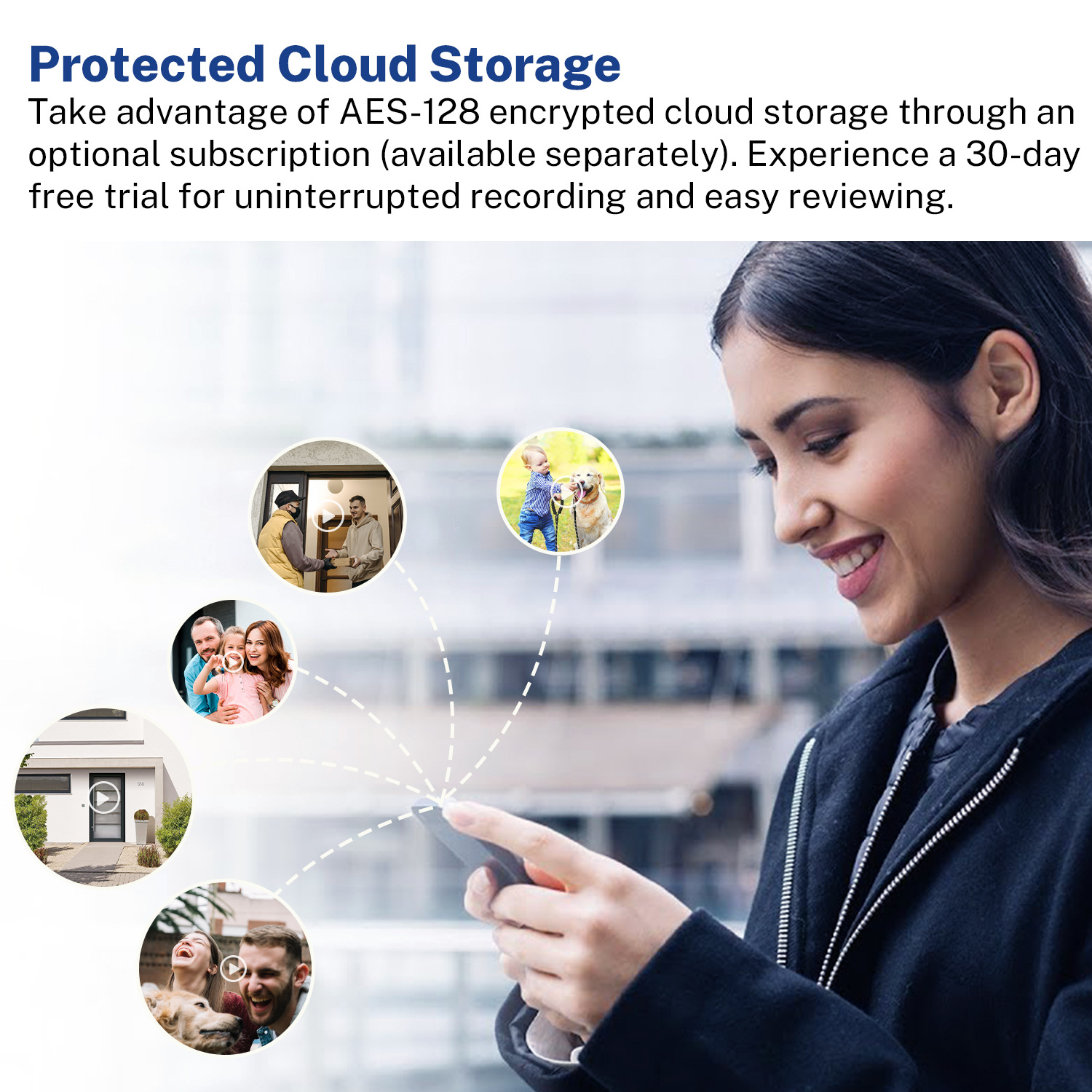 Timbre de video monitor de intercomunicación de voz inalámbrico wifi HD visión nocturna timbre inteligente cámara electrónica ojo de gato