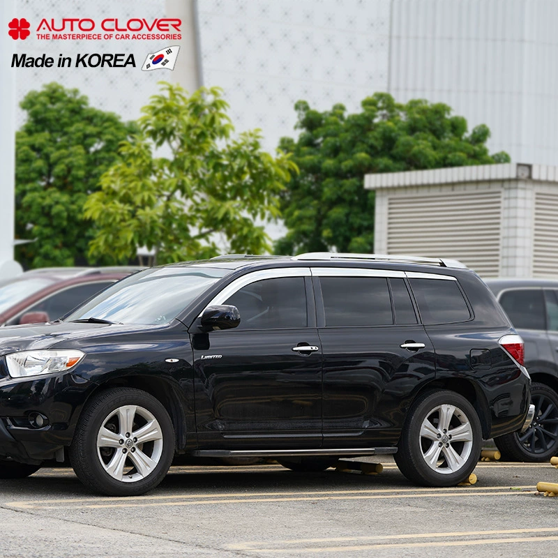 Okoff подходит для оконных накладок Toyota Highlander 2009 года выпуска, предназначенных для модификации и установки с использованием платиновых гальванических дождевиков.