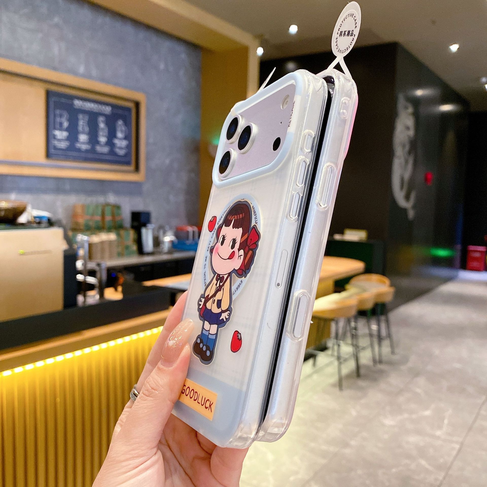 No dos aplicaciones para iPhone17 tarjeta de imán de imán de doble capa IMD modelo de leche en el estilo image 5