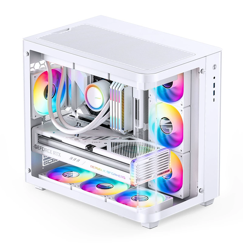 JONSBO TK-3 изогнутый корпус с видом на море ATX, двойной 360 мм радиатор / совместим с ATX блоком питания