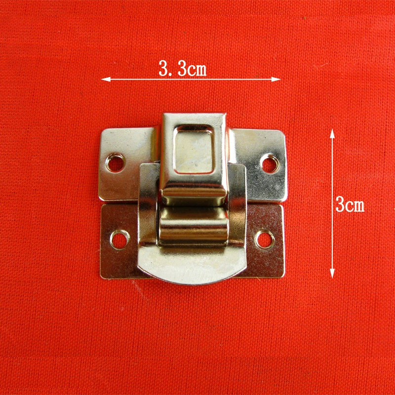 Chengyu Small Wooden Box with Lock & Accessories - Compact 2.9x2.7x0.4 cm, 0.004 kg, Multiple Styles