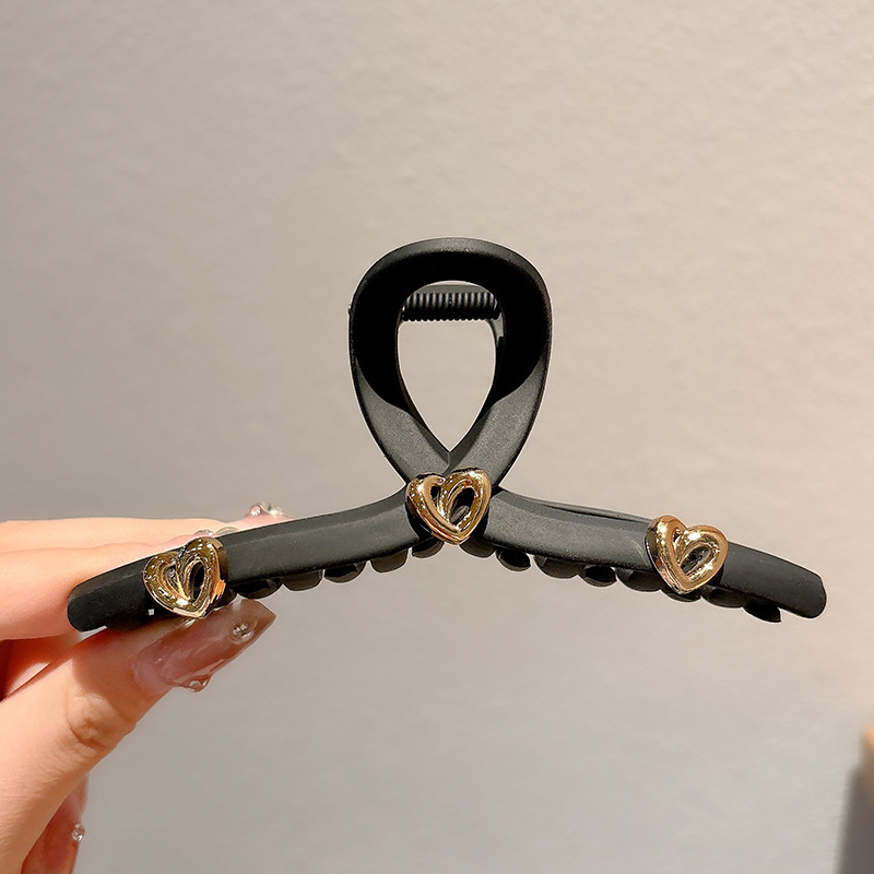 Clip de agarre, gran cantidad de cabello, horquilla esmerilada, horquilla simple, horquilla de tiburón, nuevo y exquisito tocado de alta gama, horquilla femenina