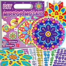 跨境马赛克贴画曼陀罗款套装儿童diy制作中东贴纸填色粘贴画