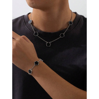K 48973 Clover jewelry set 五叶首饰套装跨境速卖通亚马|ru