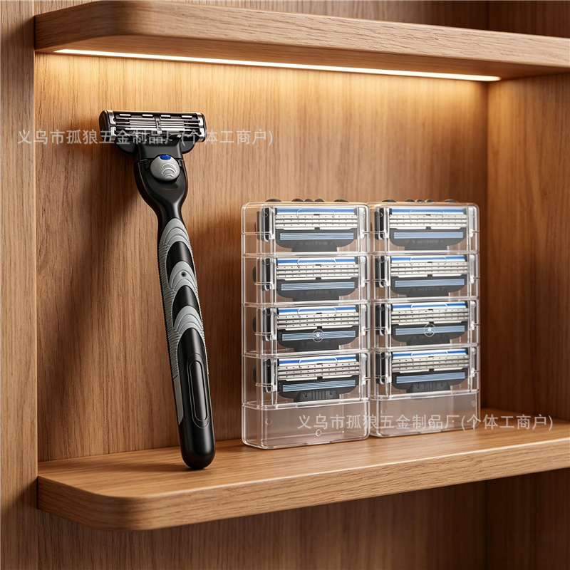 Cross-Border Foreign Trade Mach3 Universal Men's Manual Razor 3-Layer Blade Replacement Head Manual Shaving Razor Holder
