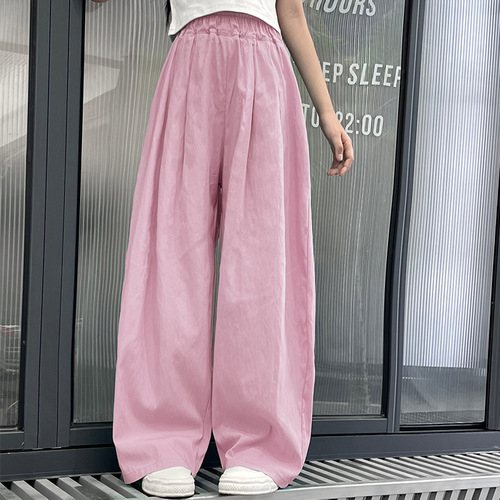 Children's High-Waisted Casual Pants  Summer Style with Cool Sensation and Mosquito Protection