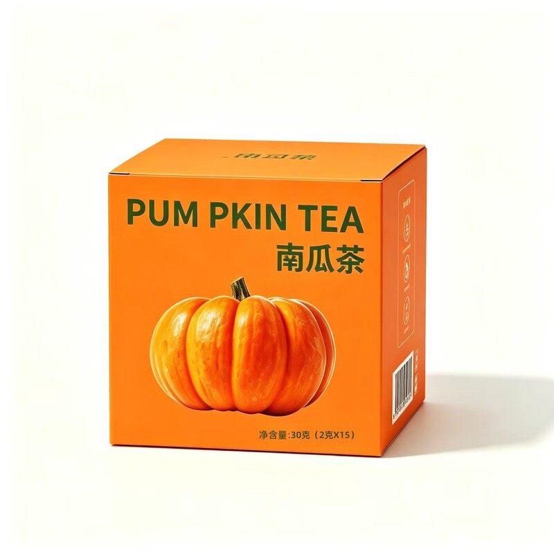 In-Stock Pumpkin Tea, Fast Delivery, Korean Version, Peeled Pumpkin Tea, Boxed Triangle Bag Combination Tea, Dropshipping, Wholesale