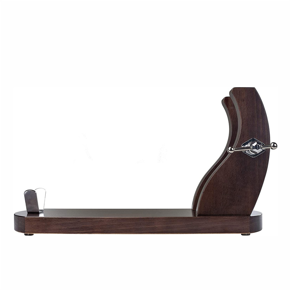 Soporte de jamón español vertical doble estante especial de madera maciza Soporte de jamón italiano cortador de rebanada