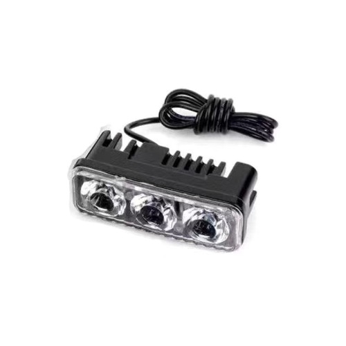 Source Factory Daytime Running Light Car Universal 3LED Light Lens Mesh Light Motorcycle Headlight Explosion Flash Light Warning Light