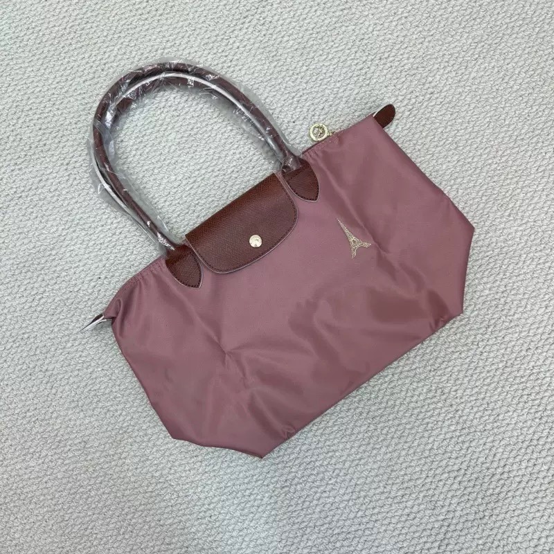 高品質の新しい限定版パリタワー刺繍トートバッグレディースハンドバッグ大中型餃子バッグ|undefined